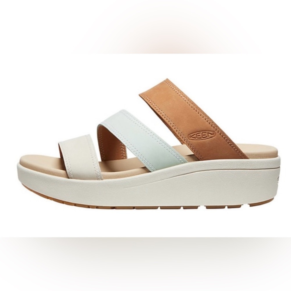 Keen Ellecity Wedge Slide Sandals Natural Aqua - Picture 5 of 6